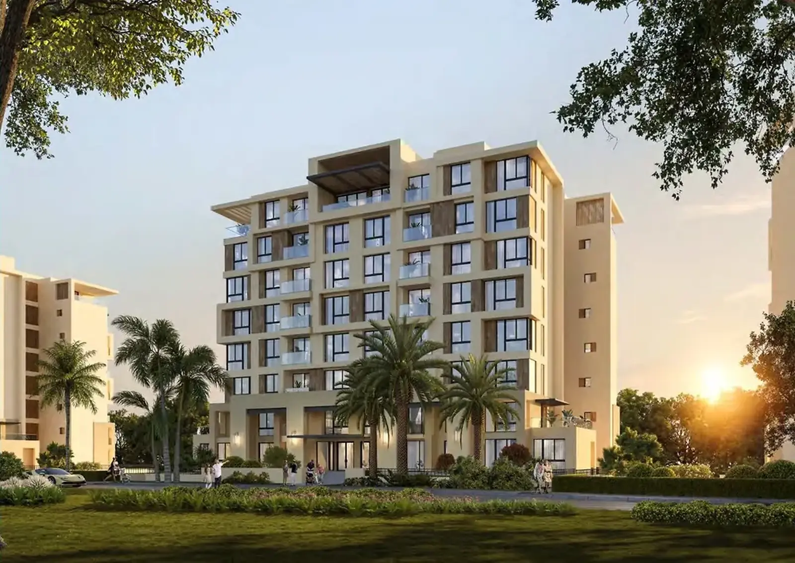 Area and design of City Gate Compound, New Cairo